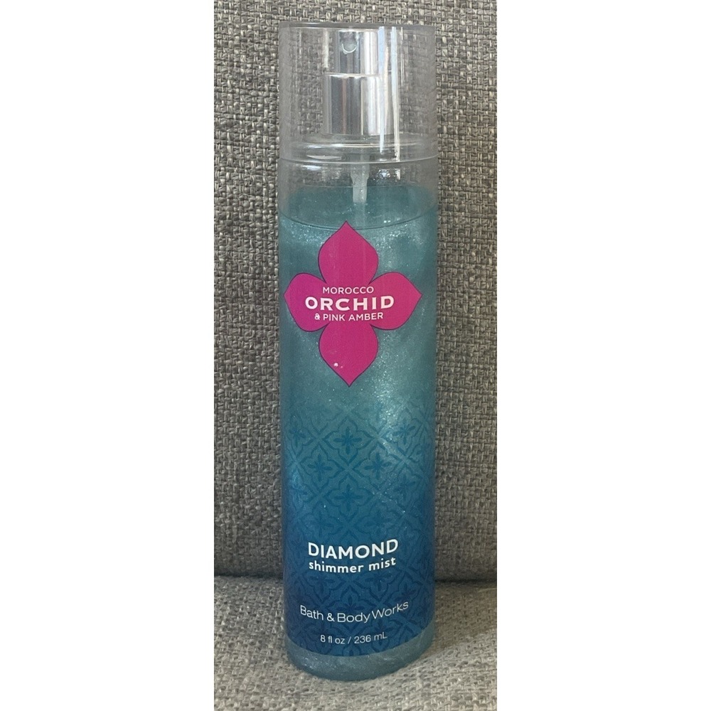 Bath & Body Works Morocco Orchid & Pink Amber Diamond Shimmer Mist Fragrance 8oz